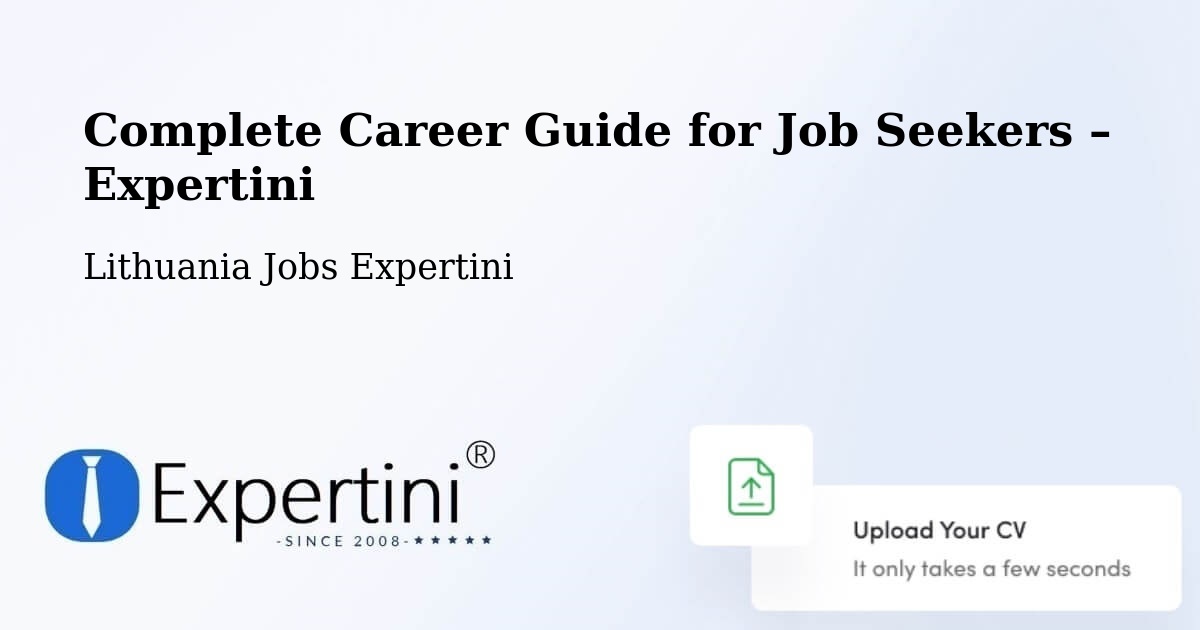 Career Guide for Job Seekers – Pabradė - Pabradė, Lithuania Jobs Expertini